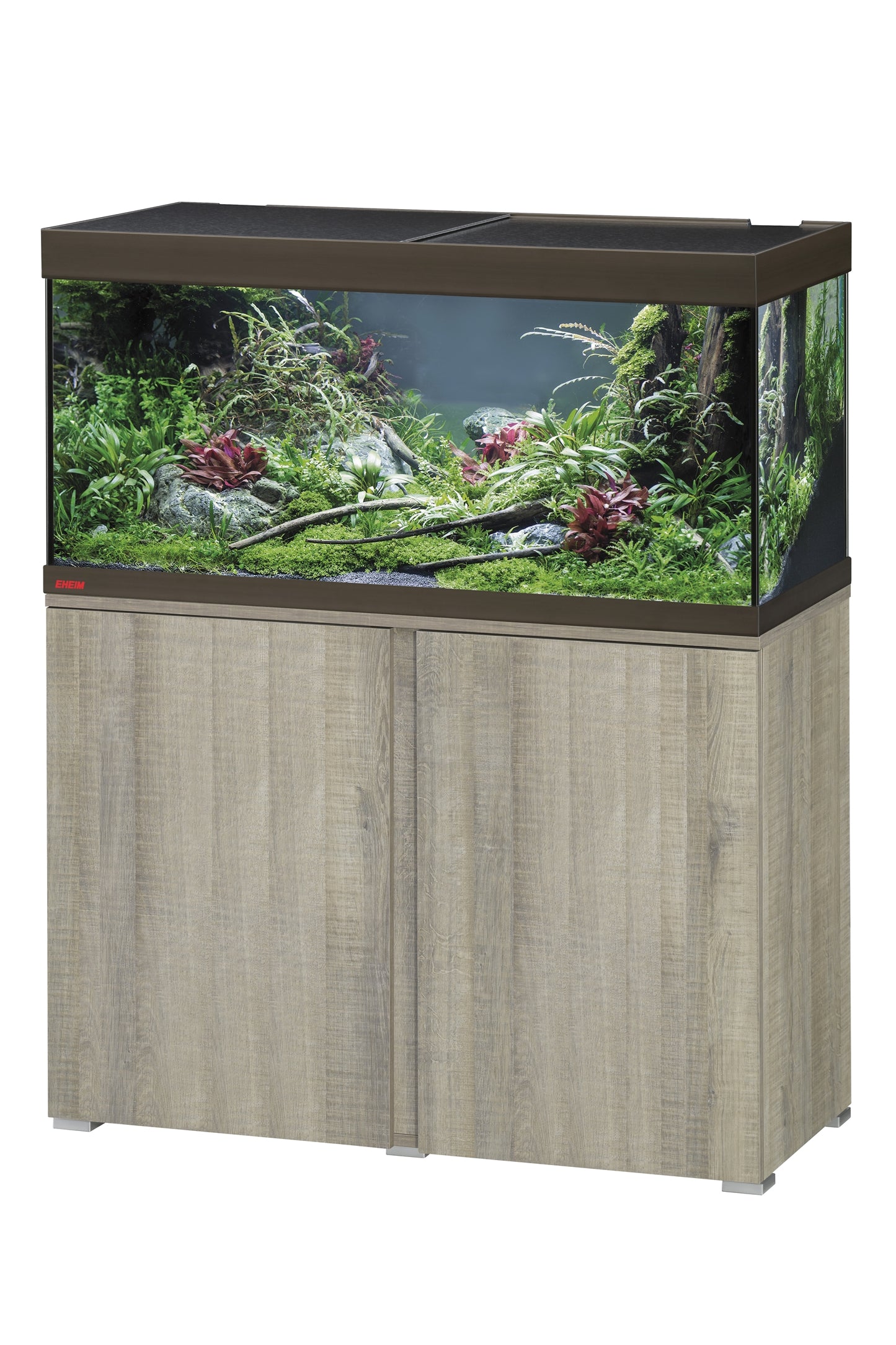 Acuario EHEIM VIVALINE LED 180 litros con mueble Roble gris