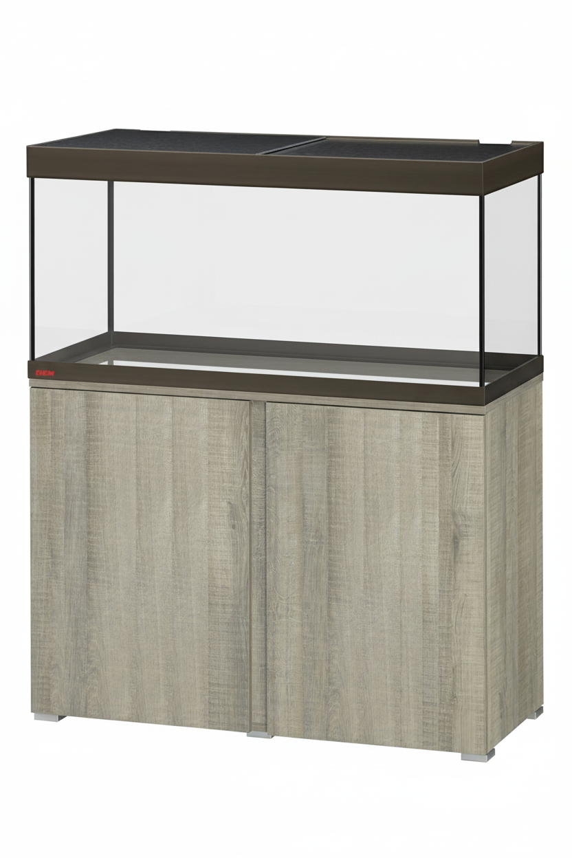 Acuario EHEIM VIVALINE LED 180 litros con mueble Roble gris