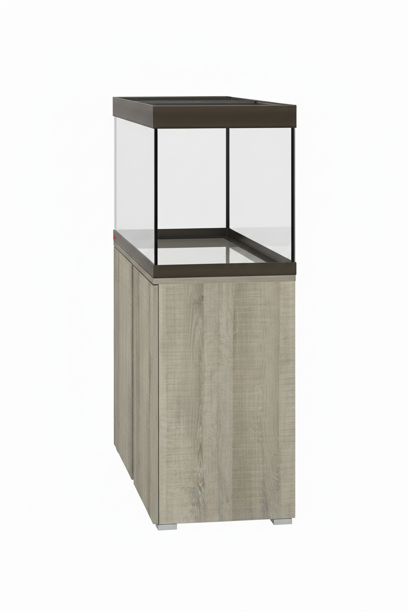 Acuario EHEIM VIVALINE LED 180 litros con mueble Roble gris